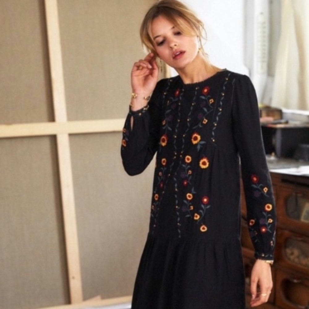 Sézane x Madewell Embroidered Dress